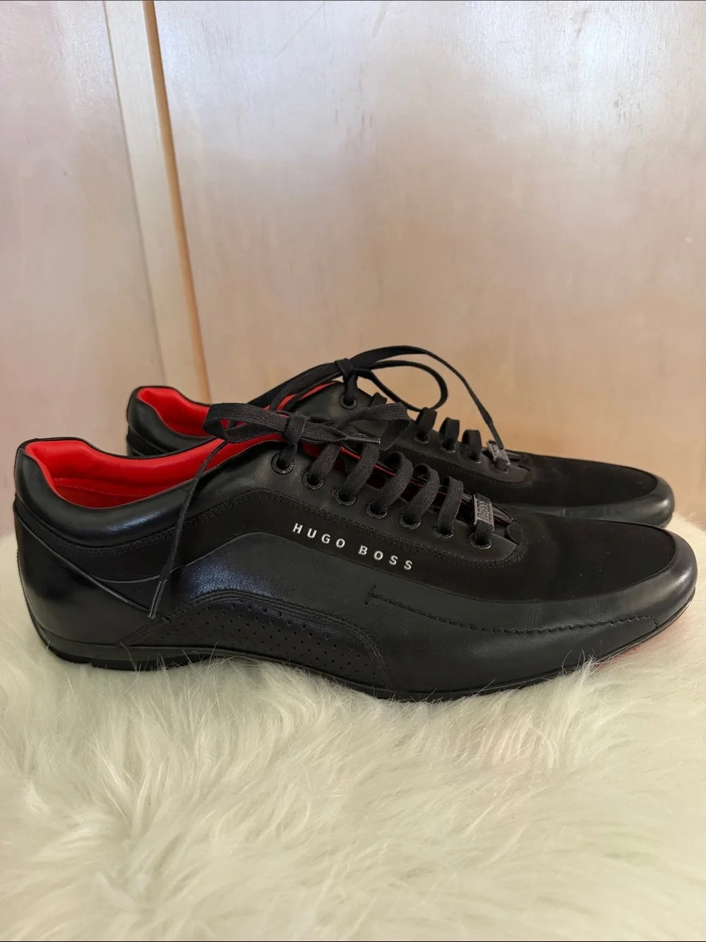 Hugo Boss HB Racing 50307934 Black Leather Sneakers